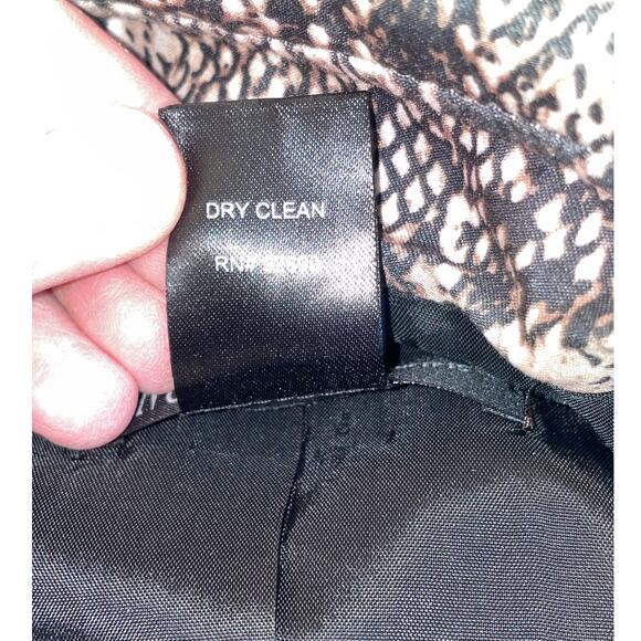 INC International Concepts Snakeskin Print Belted Trench Coat - Women's Size M‎ - Picture 8 of 8